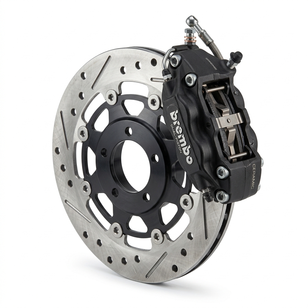 IQUBE (TVS) Genuine Regenerative Electronic Brake Pad & Caliper Assembly - TVS iQube (2.2 kWh)